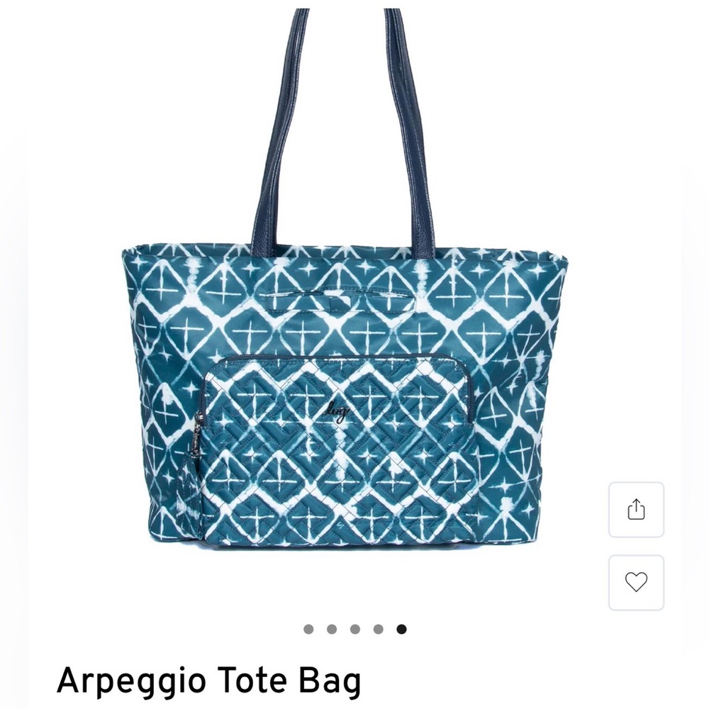 Lug Arpeggio Tote NWT - Diamond Navy